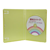 MIJシリーズ　カラーコレクション　DVDケース1枚収納 5PACK　黄